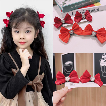 儿童发饰韩国蝴蝶结发夹小女孩顶夹女童可爱发卡公主夹子宝宝头饰