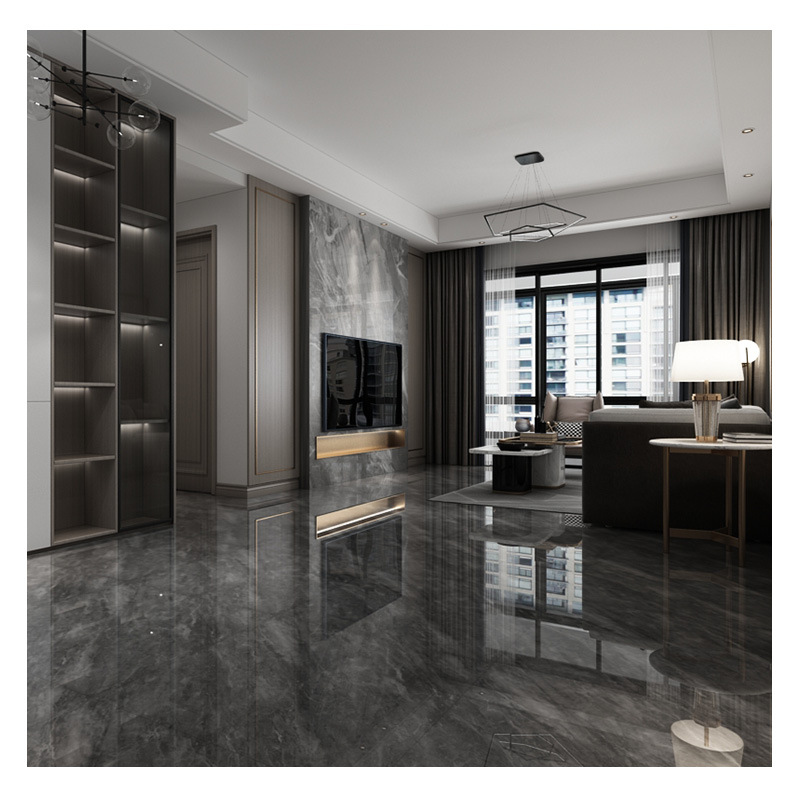 广东深色瓷砖地砖800800全抛釉亮光客厅餐厅酒店工程大理石批发