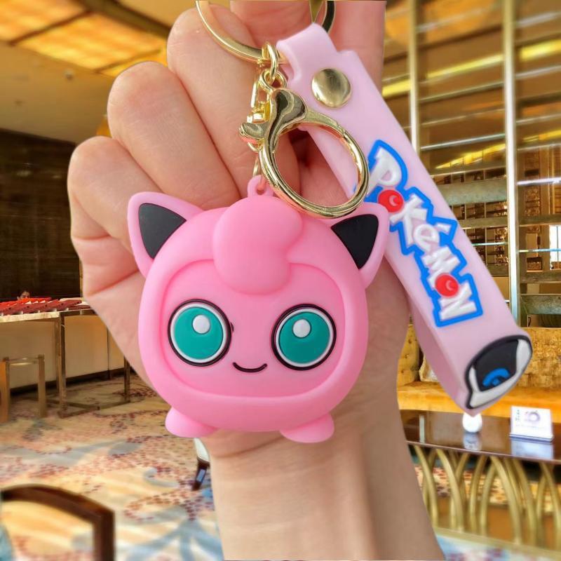 New Cartoon Pikachu Keychain Cute Doll Pendant Bag Accessories Car Key Chain Small Gift Wholesale