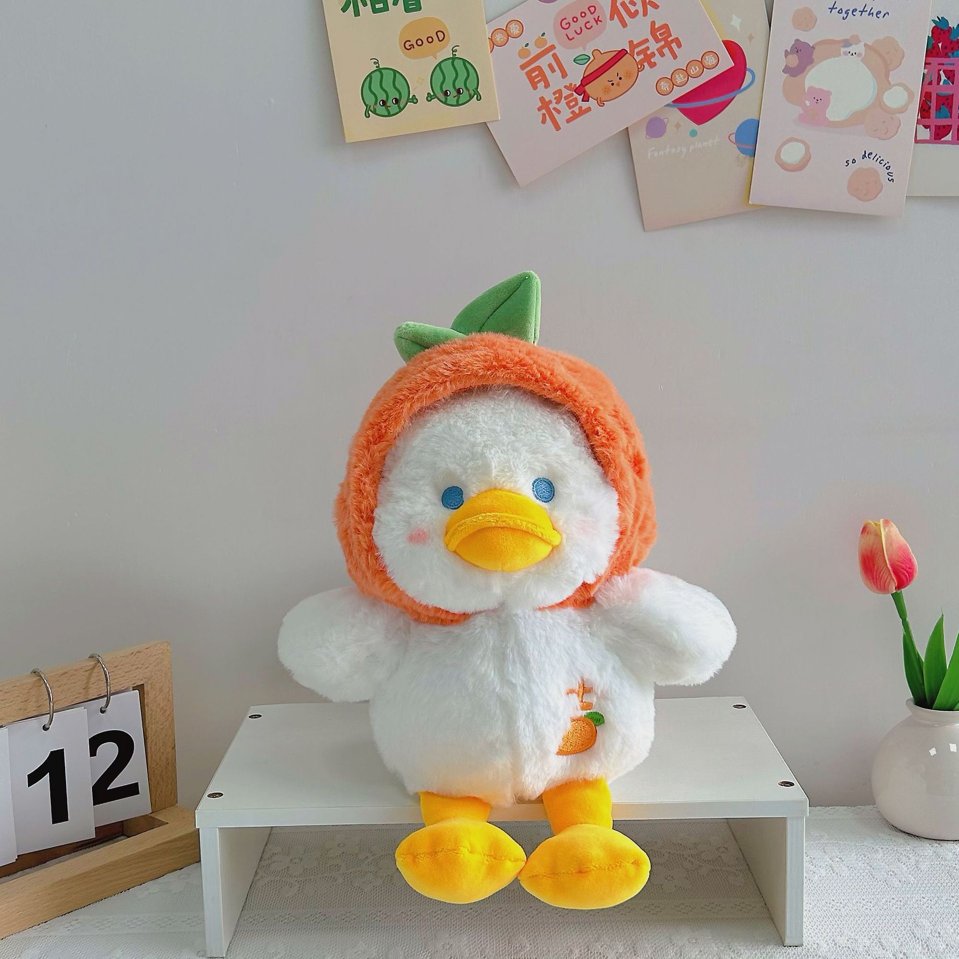 网红小鸭毛绒玩具抓机公仔女生礼物睡觉抱枕布娃娃可爱小鸭子玩偶