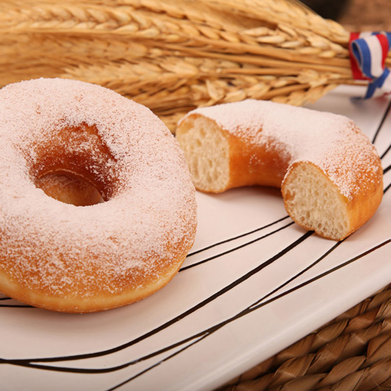 高贝蓝莓夹心甜甜圈50gx15原味草莓休闲零食早餐面包烘焙甜点包邮