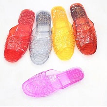 厂家批发拖鞋经典女透明水晶韩版居室内塑料夏季防滑浴室不臭脚