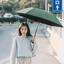 太阳伞防晒防紫外线女全自动折叠纯色双层黑胶遮阳伞晴雨两用雨伞