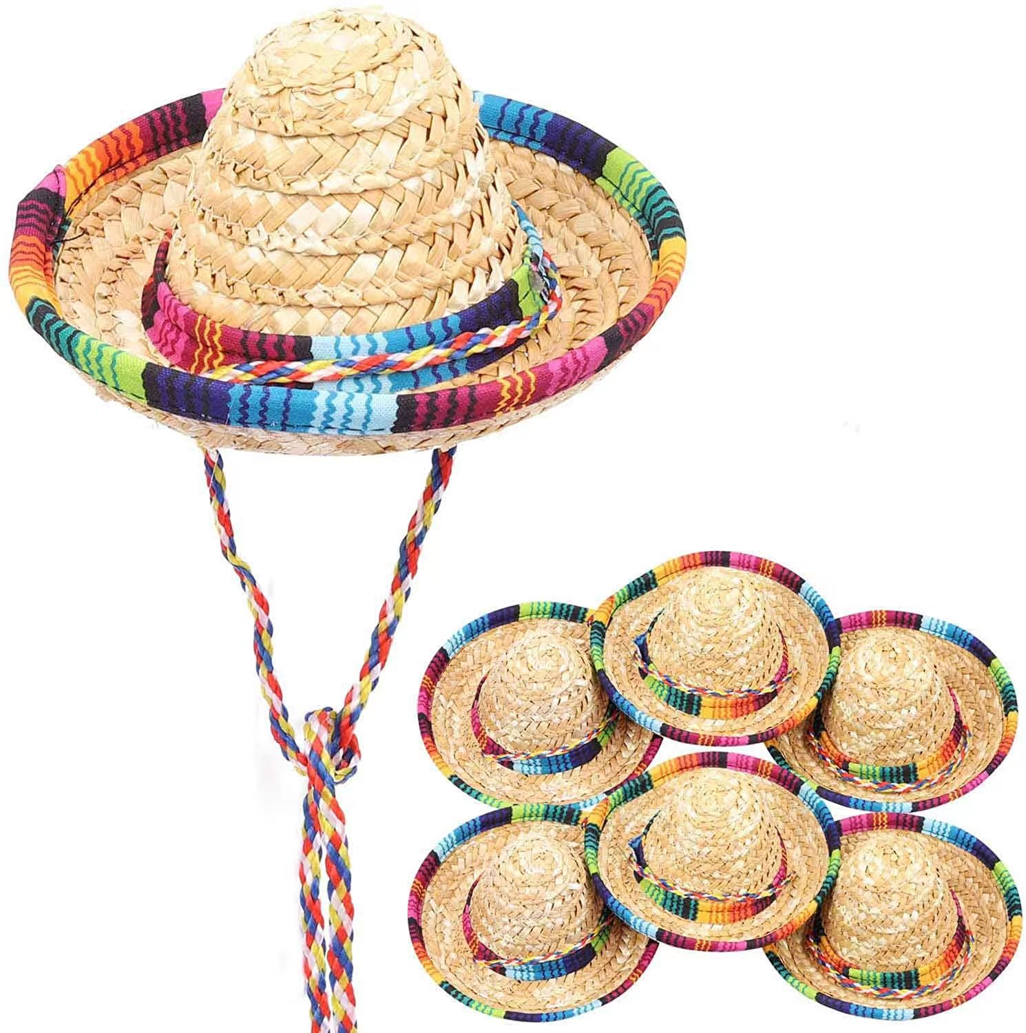 跨境亚马逊狂欢节万圣节帽生日派对用品成人儿童墨西哥宠物小帽子
