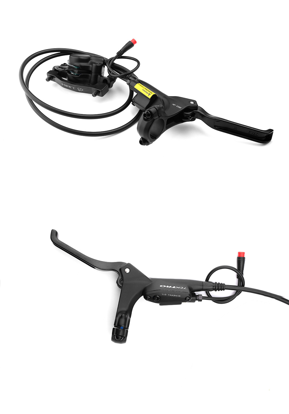 彦豪e350电动车油压碟刹器锂电自行车电动滑板车自动磁感断电油碟