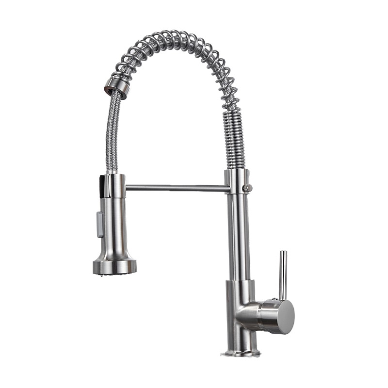 Cross-Border Supply Spring Pull Hot and Cold Mixed Water Multifunctional Kitchen Faucet Vegetable Basin Sink Faucet Bathroom Water Tap