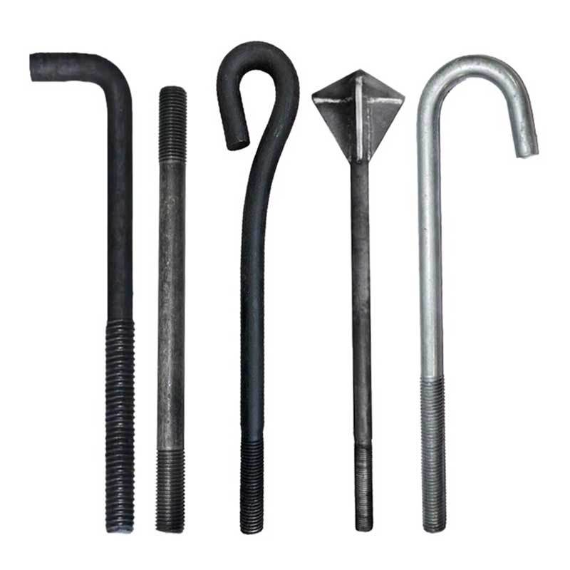 Anchor Bolt Embedded Parts 7-Word 9l-Type Anchor Wire Galvanized Steel Gb High-Strength Embedded Ground Anchor Bolts