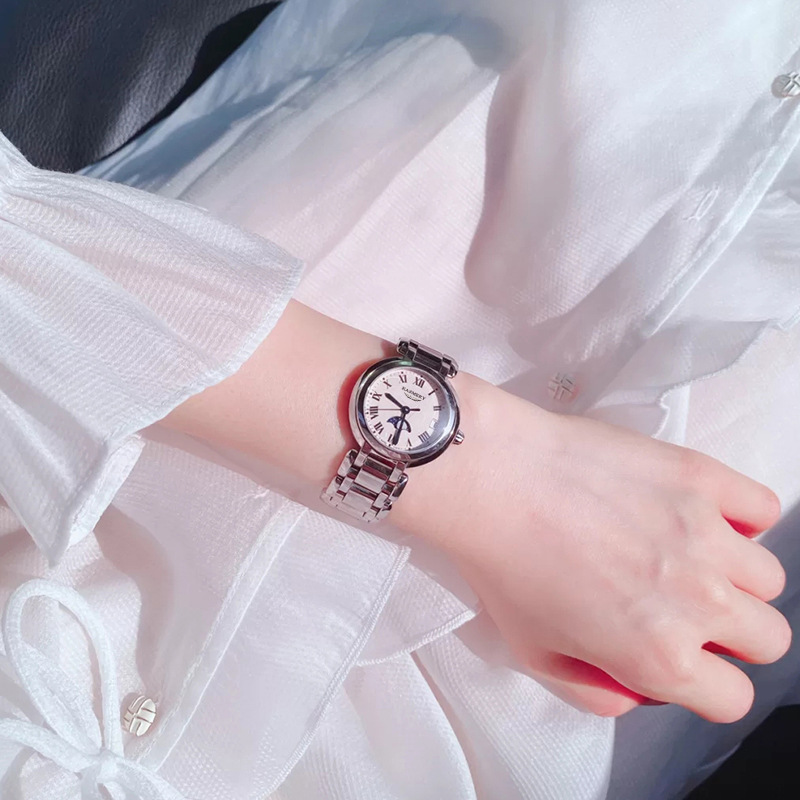 Watch Women's Tiktok Live Streaming on Kwai New Famous Brand Heart Moon Phase Quartz Fashion Tide Wholesale Waterproof Temperament Women's Watch