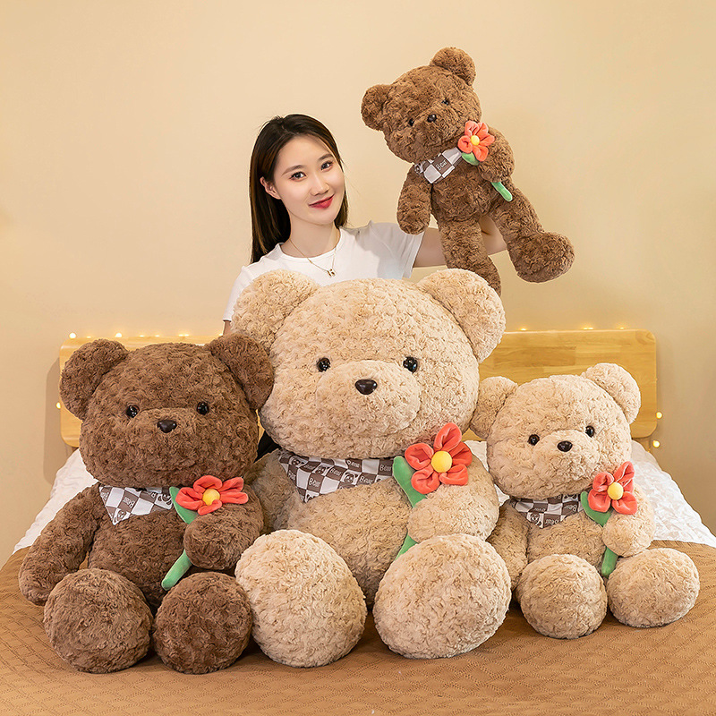 New Couple Teddy Bear Doll Chinese Style Wedding Doll Couple Wedding Bear Plush Toys Factory Direct Sales