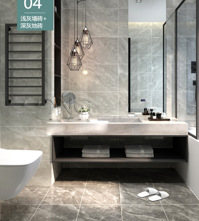 现代简约全瓷墙砖400x800通体大理石客餐厅内墙砖卫生间连纹瓷砖