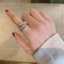 轻奢感戒指女小众设计网红食指戒时尚个性ins潮开口指环