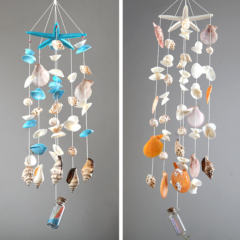 批发幼儿园儿童手工贝壳风铃diy制作材料包 手工风铃整套材料暖场