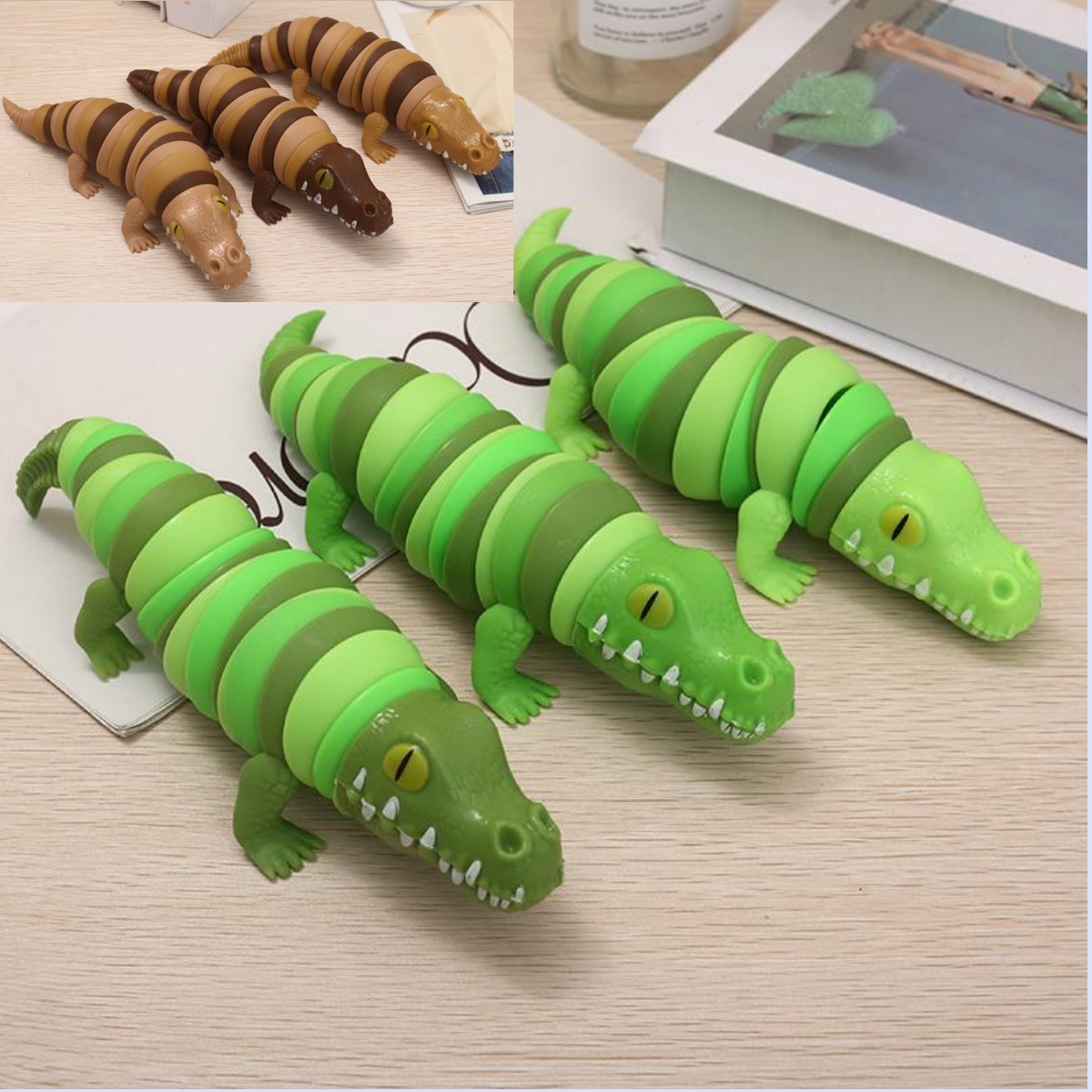 factory direct sales color crocodile caterpillar macaron slug snail child parent-child interaction decompression toy