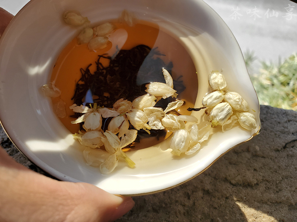 茉莉红茶花茶杭州茉莉九曲红梅龙井红茶叶500g窨制下午茶茶味仙享