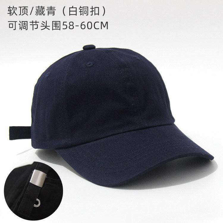 Foreign Trade Cross-Border Hat Baseball Cap Soft Top Unlined Peaked Cap Men's Dome Sun Protection Sun Hat Embroidered Logo