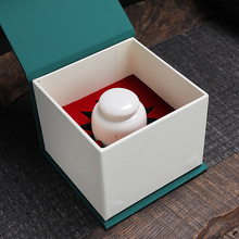 陶瓷迷你随身茶叶罐小号便携旅行香粉面霜密封罐子绿茶包装盒