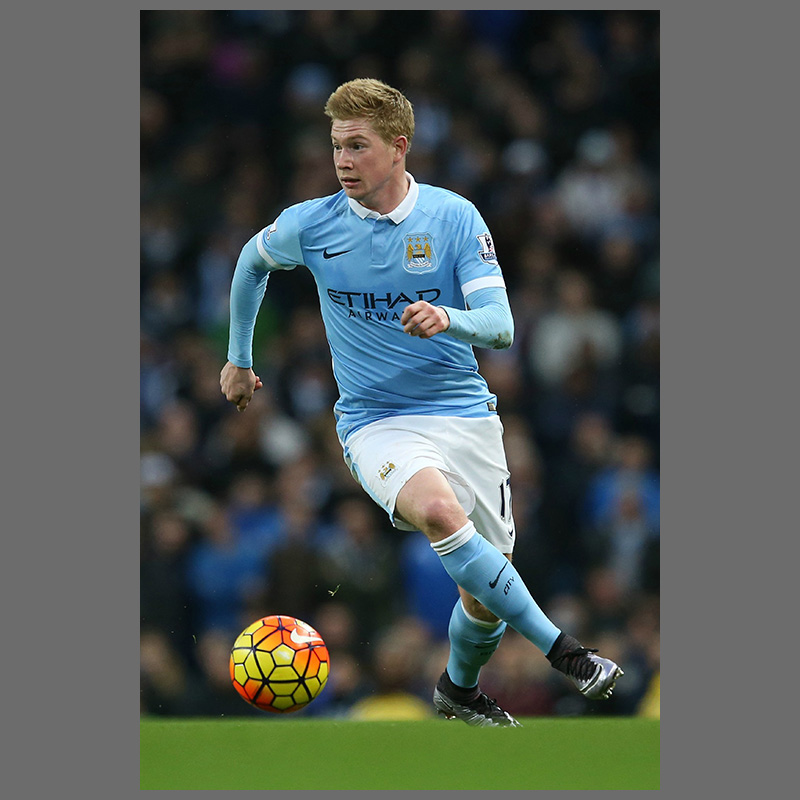 64n德布劳内海报曼城丁丁球星足球装饰画挂图梅西c罗墙贴壁纸 图片