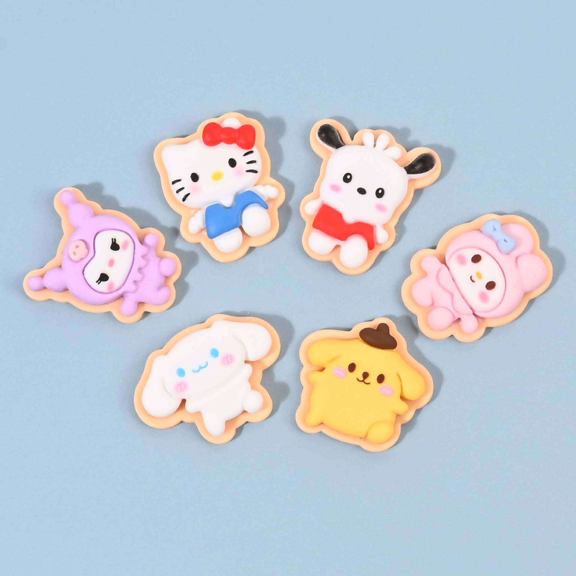 可爱卡通动物奶油胶手工diy自制手机壳饰品贴片材料包树脂配件