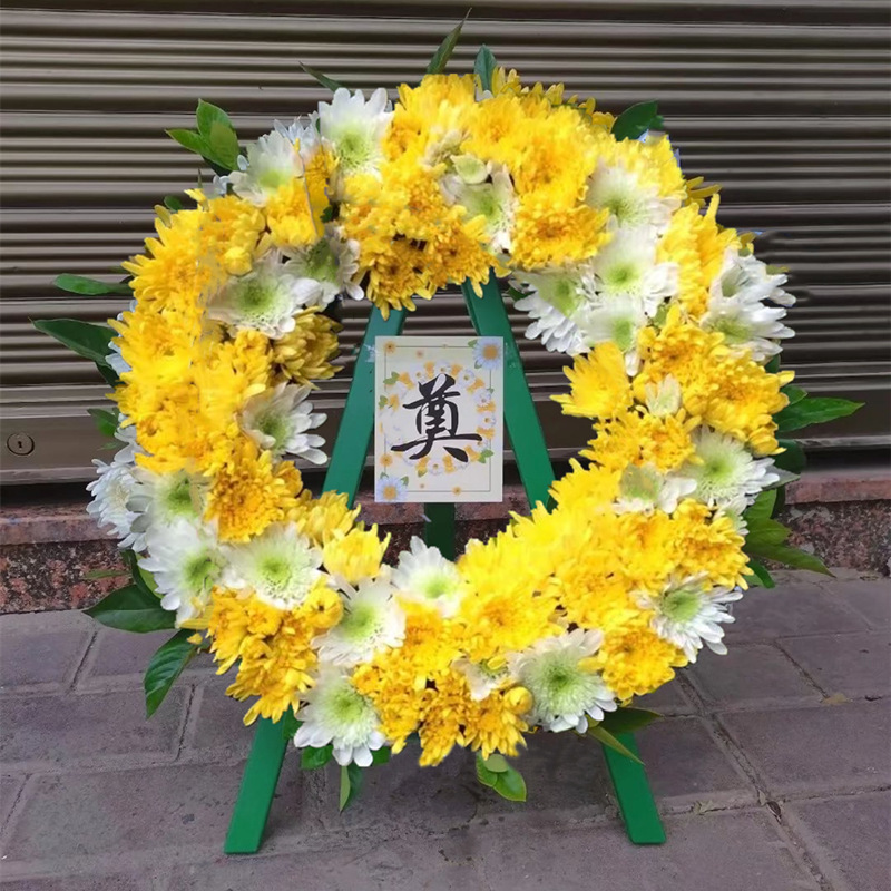 清明节上坟祭祀祭奠殡葬带泥花圈架花环花圈架子圆环塑料吸盘批发