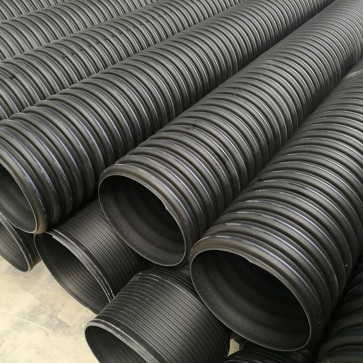 hdpe双壁波纹管pe波纹管2008千牛大口径800埋地过路排污排水管
