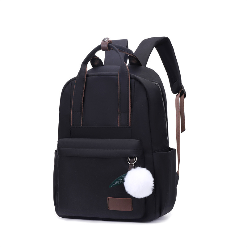 Foreign Trade New Fashion Backpack Simple and Lightweight Computer Bag Oxford Cloth Travel Backpack Leisure Student Bag Women