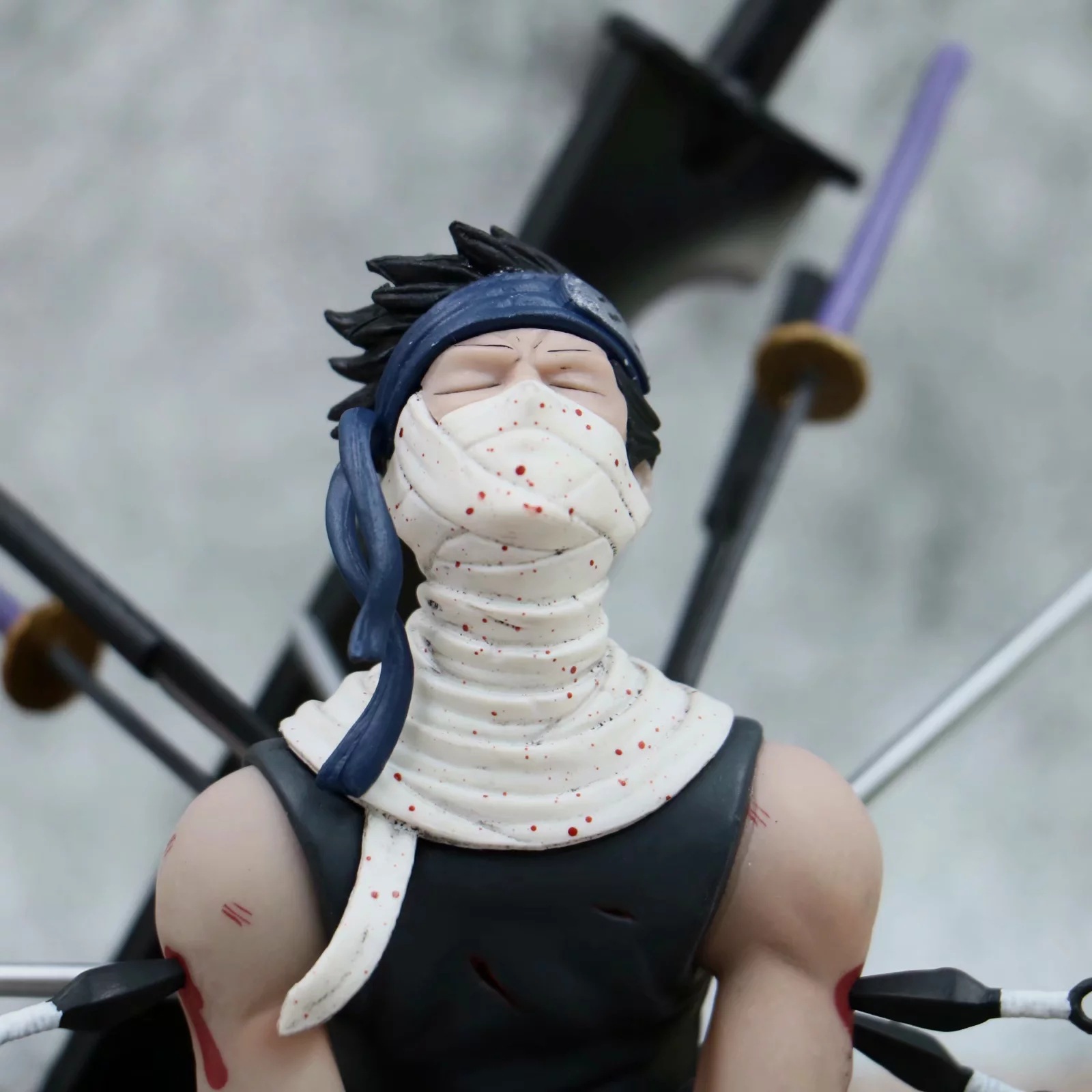 动漫手办批发 火影 gk 桃地 再不斩 红漫吧 雾隐鬼人 模型摆件