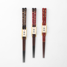 进口日本sunlife手工防滑木筷家用日式筷子情侣礼品筷实木创意