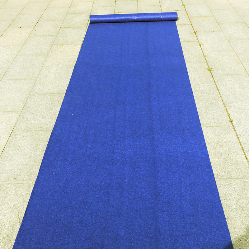 深蓝色地毯一次性展会婚庆地毯门店迎宾大面积地毯楼梯走廊地垫