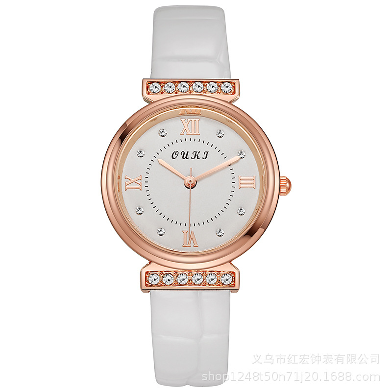 Tiktok Drainage Watch Women's High-Grade Fashion Waterproof Simple Temperament Entry Lux Personality Ins New Ladies Watch