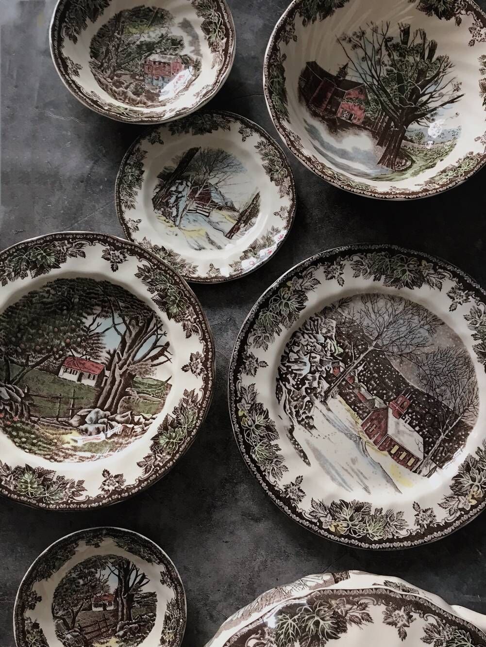 英国原单johnsonbro*庄园系列欧式餐具牛排盘菜盘装饰盘汤锅鱼盘