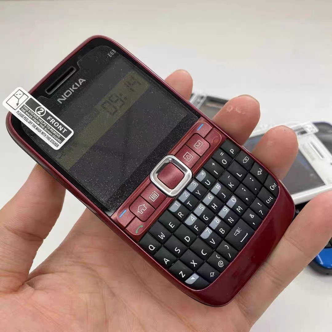 适用诺基亚nokia 跨境外贸e63 非智能机3g老人机学生按键直板手机
