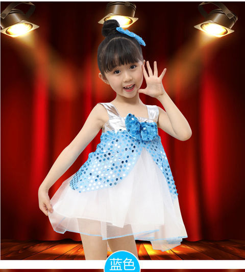 六一儿童节服装跳舞女童公主裙舞蹈服幼儿裙子纱裙幼儿园表演服装
