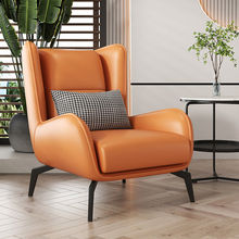 BB现代轻奢休闲椅简约客厅科技布单人沙发懒人阳台设计师家用沙发