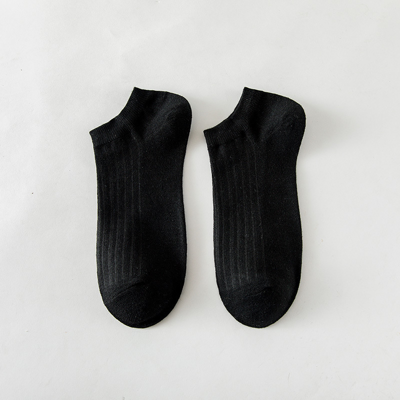 Socks Men's Spring and Summer Socks Casual and Comfortable Ankle Socks Solid Color Breathable Cotton Socks Men's Sports Short Men's Socks All-Matching