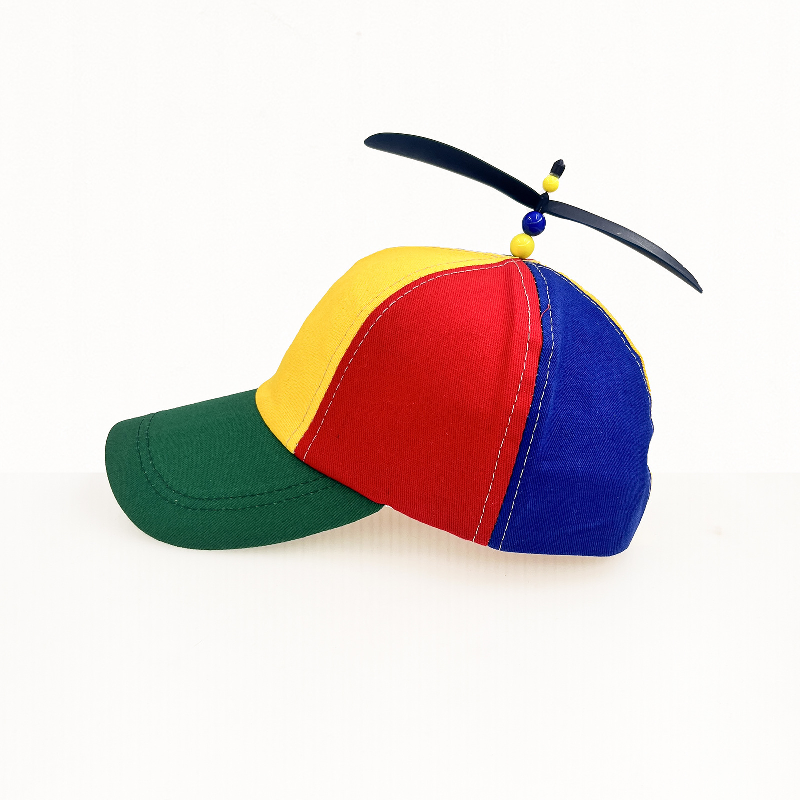 Europe and America Creative Detachable Propeller Bamboo Dragonfly Baseball Cap Spring and Summer Child Sun-Proof Parent-Child Peaked Cap Cross-Border