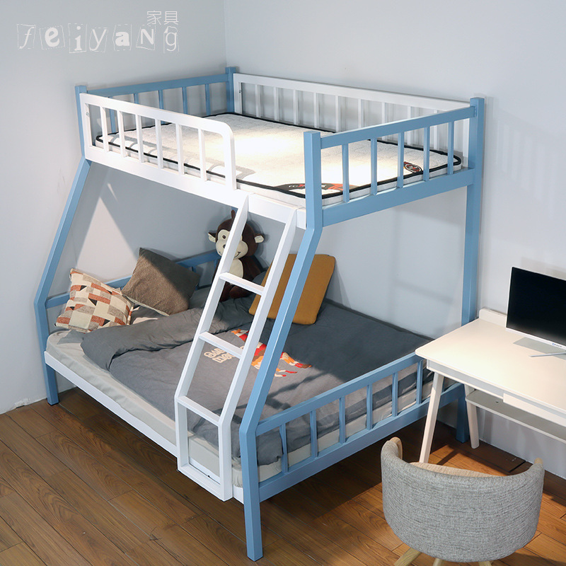 高品质上下床双层床成人高低床儿童子母床铁艺架子床小户型设计