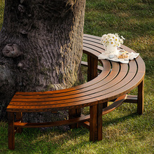 围树椅座椅小区景区树池庭院凳子花园休闲室外公园椅子现代户外