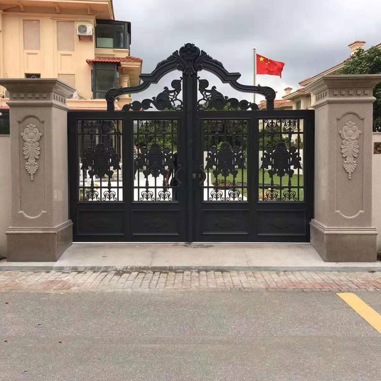 石雕门柱石头柱子欧式雕花立柱大门方柱花岗岩摆件