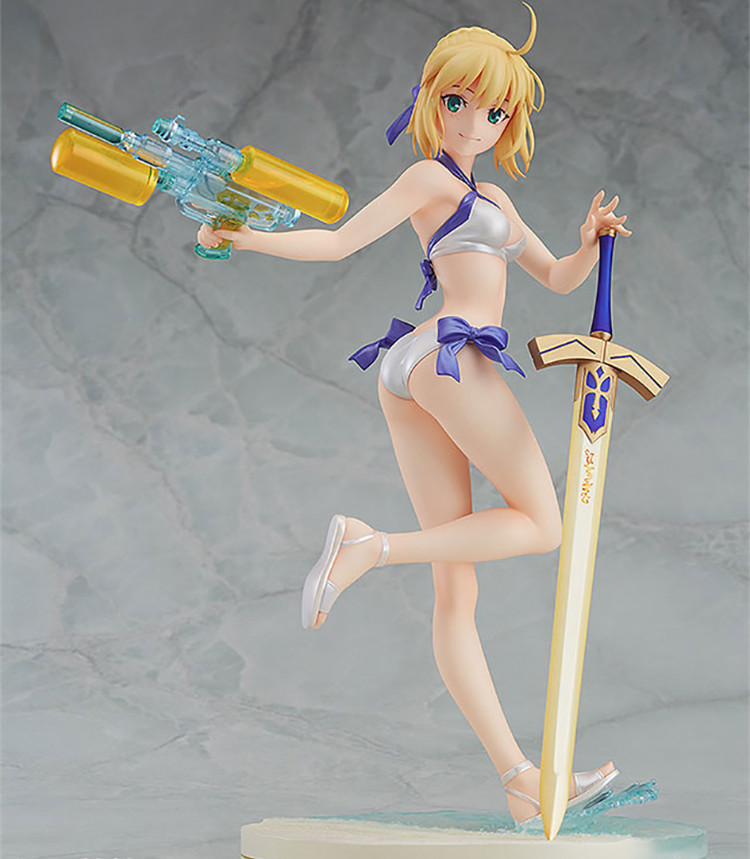 阿尔托利亚 潘德拉贡 saber 弓呆 塞巴水枪 泳装手办-阿里巴巴