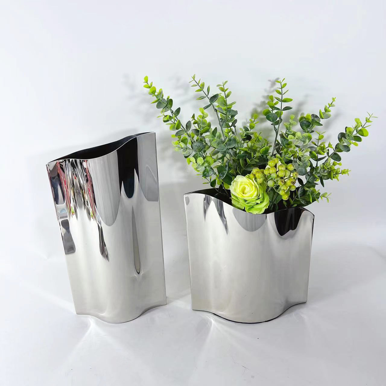 不锈钢花瓶简约