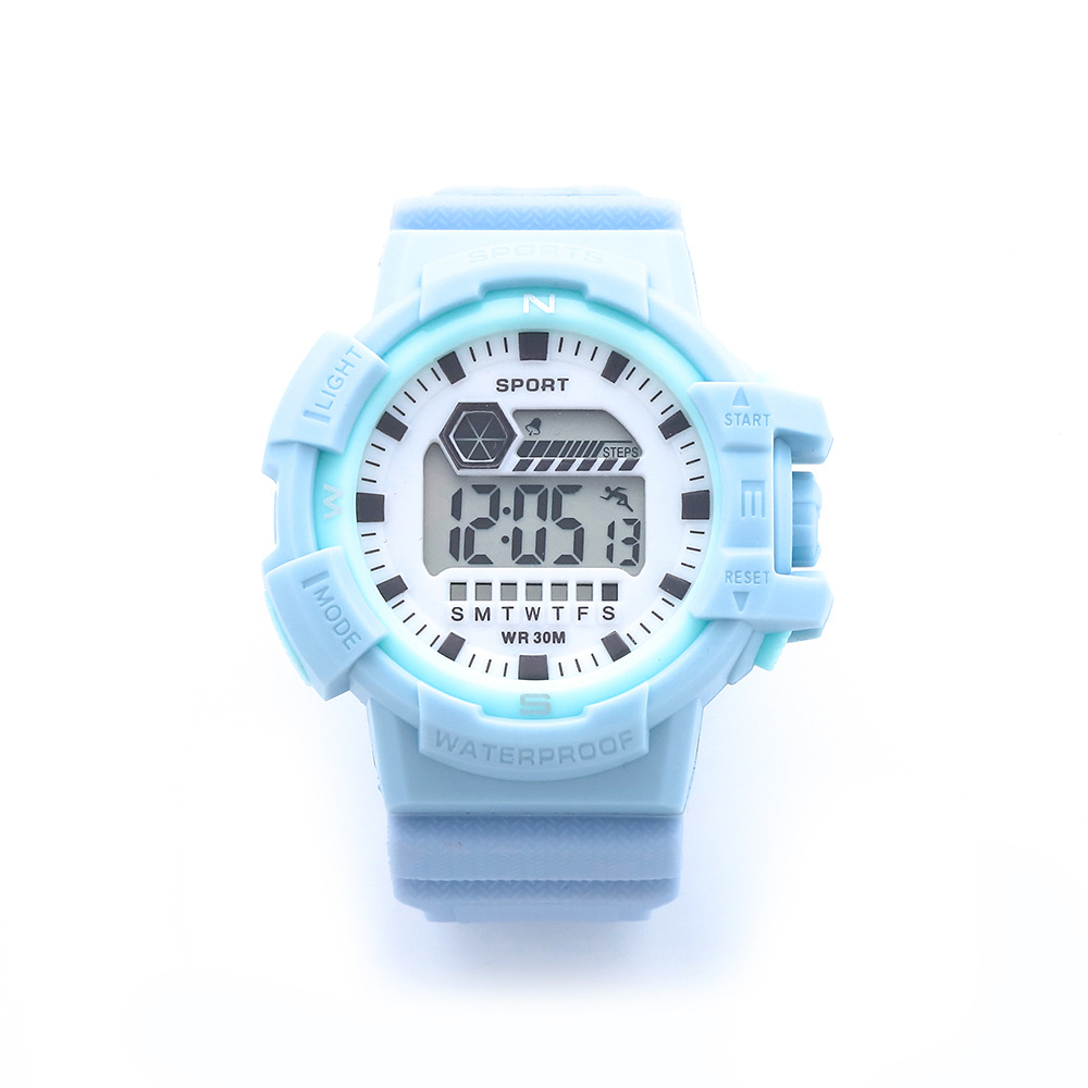 2023 New Electronic Watch Multi-Functional Luminous Men and Women Student Children Sports Watch Ins Gift Live Goods