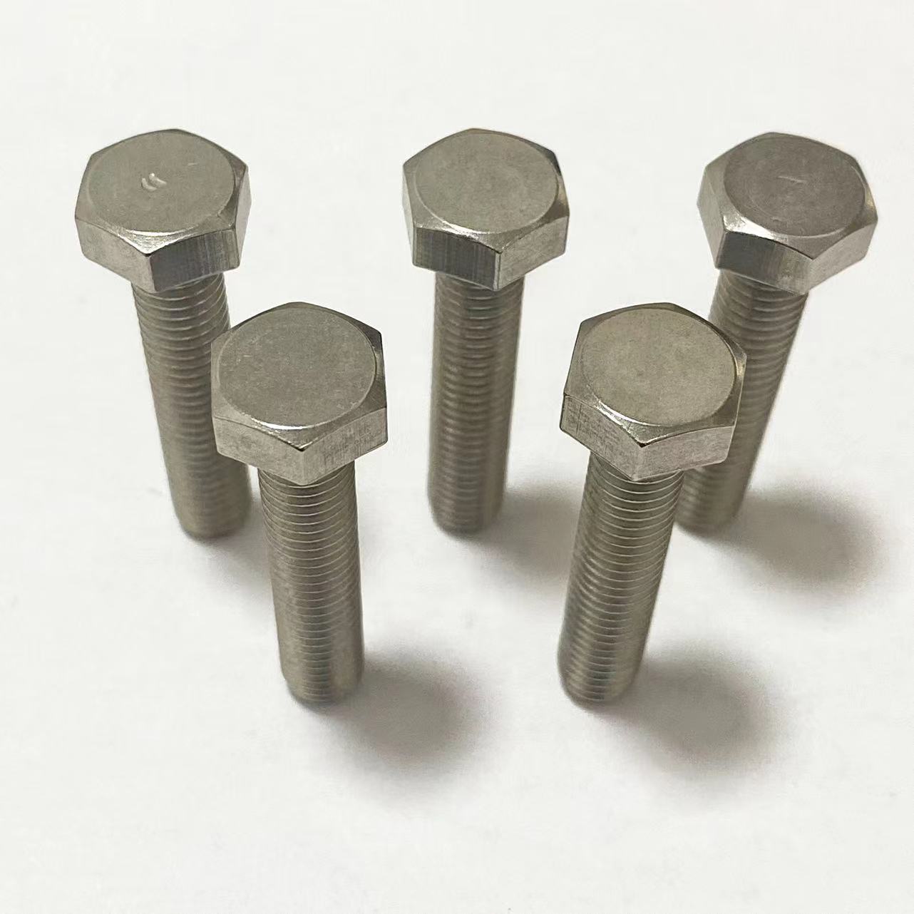 厂家直销304不锈钢六角头螺栓 日标外六角全牙螺丝 现货m8*40