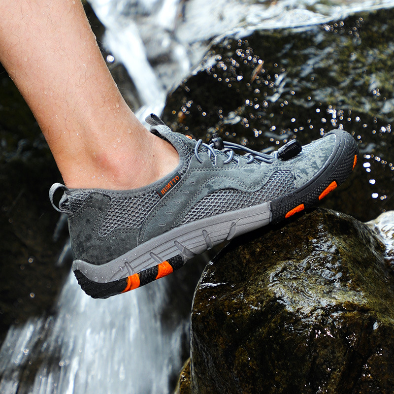 涉水鞋户外两栖溯溪鞋男速干防滑网面朔溪透气轻便登山钓鱼鞋