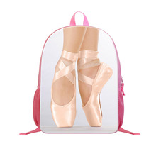 跨境芭蕾舞蹈背包小学生儿童书包粉色女童双肩包个性化定 做LOGO