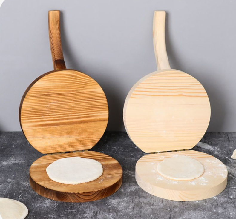 压饺子皮工具家用饺子皮板家用手动饺子皮模具擀皮木质压饺子皮器