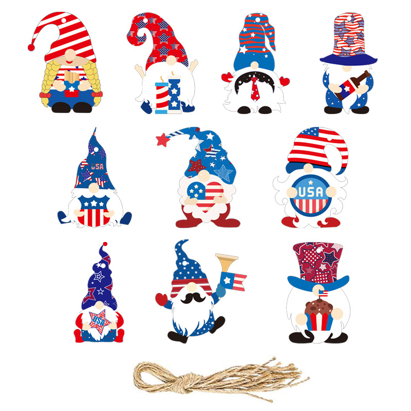 Cross-Border Hot Products New Us Independence Day Decoration Glasses Us National Day Holiday Photo Props Paper Glasses Glasses