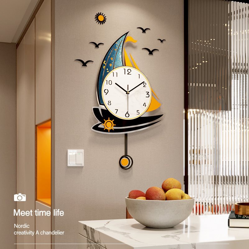 钟表挂钟客厅家用时钟挂墙轻奢挂式现代时尚石英钟表挂表-阿里巴巴
