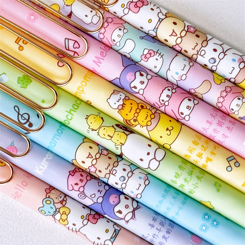 MYY-4412 Sanrio Jengle Blind Box Double Hidden Push Gel Pen Student Writing Tool High-Looking