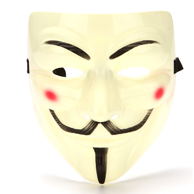 Halloween Film Theme Mask Movie V Mask V Face Mask V Monster-V Face with Blush V Mask