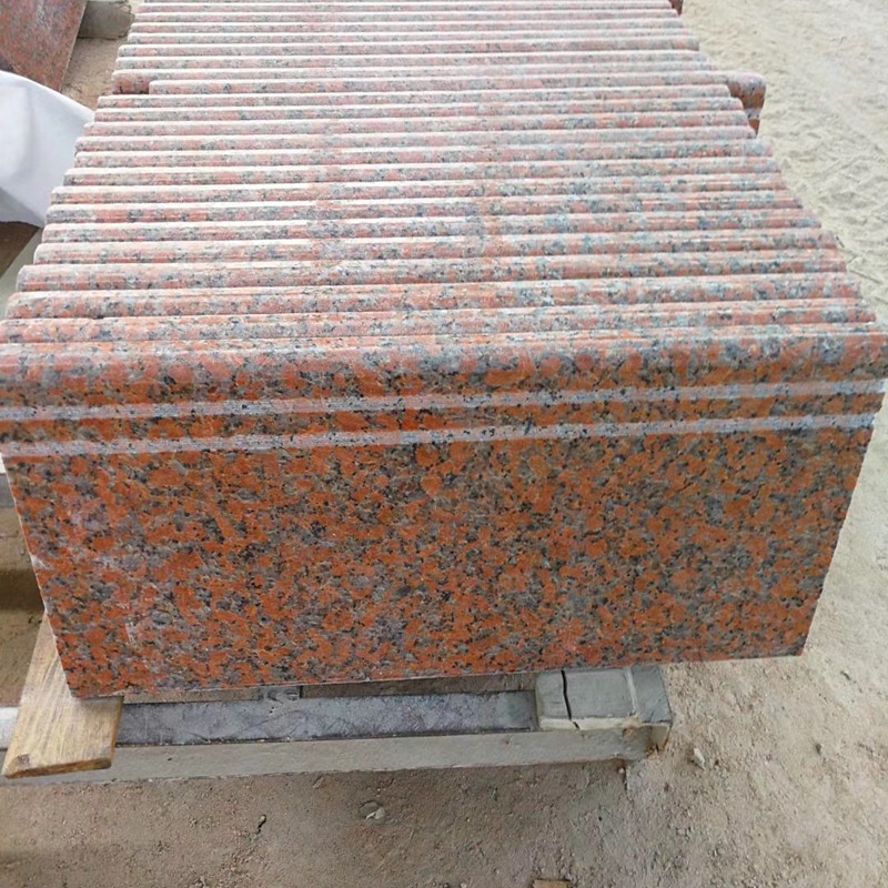 枫叶红石材枫叶红光面红色花岗岩大理石荔枝面火烧面